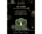Preview: LED Flackerkerze gruen 7,5x10 cm m. Timer 489312