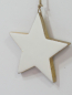 Preview: Holz-Stern z.Haengen 10cm eins. lackiert weiss 618000-11