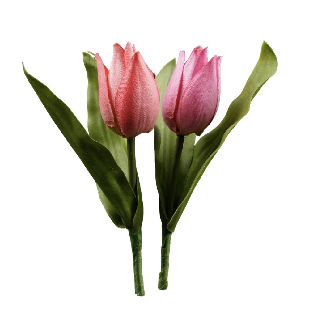 Tulpenpick 1Bl,1Lb H16cm h rs/pk 1120-26