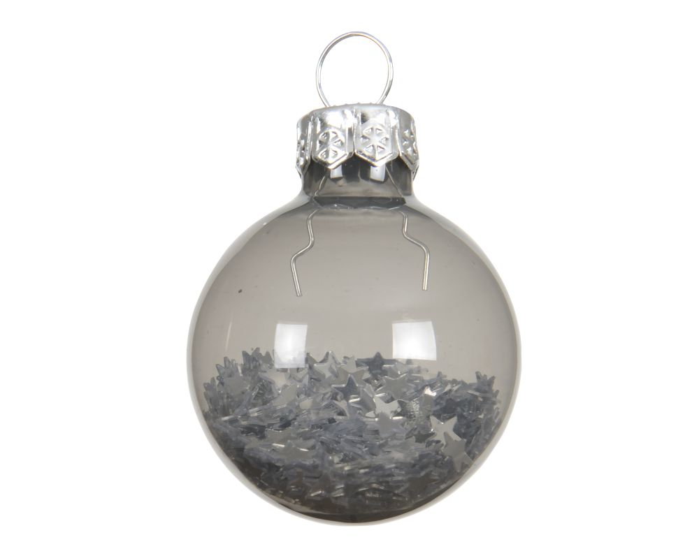 Glas-Kugeln 3cm warm-grau Koecher 9 Stck. 015230