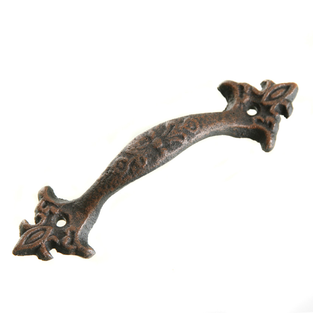 Gusseisen-Tuergriff dunkelbraun ca. 3 x 4,5 x 17 cm L 62663