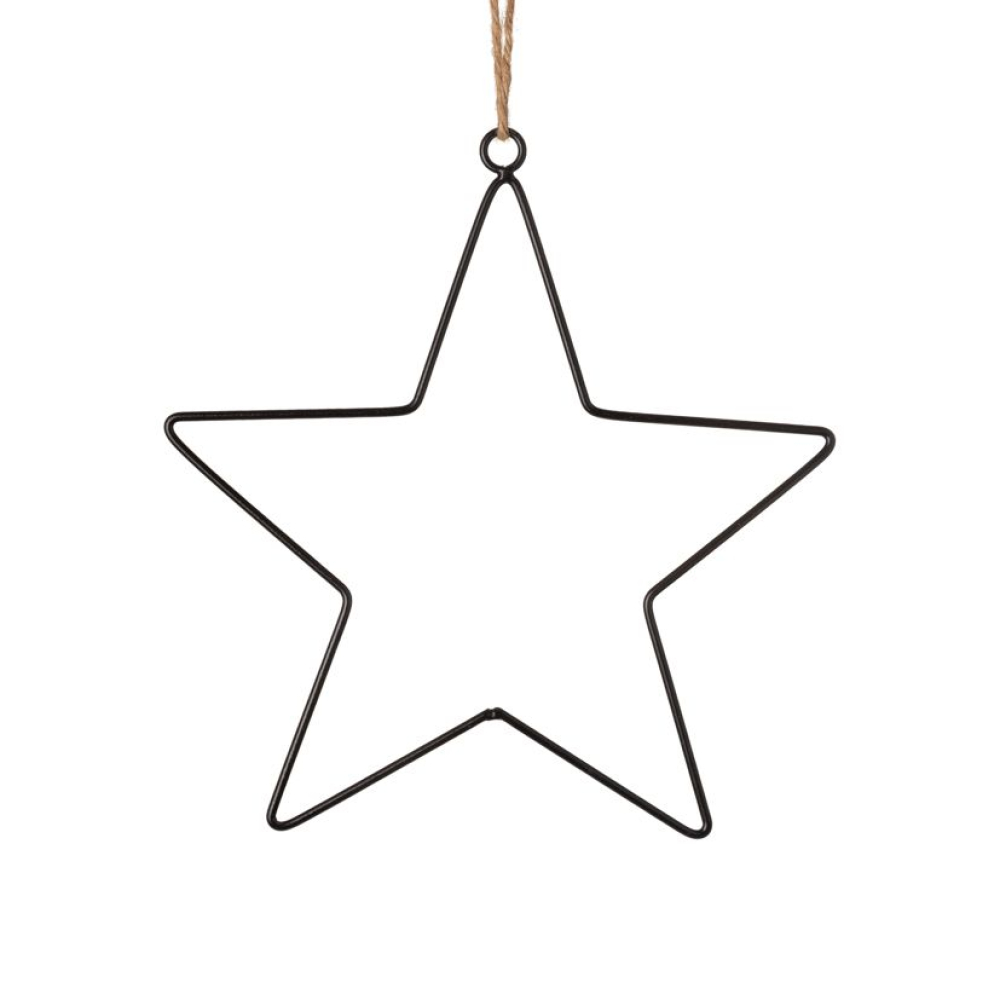 Metall-Stern z.H. schwarz  ca  24,5 x 25,5 cm 84179