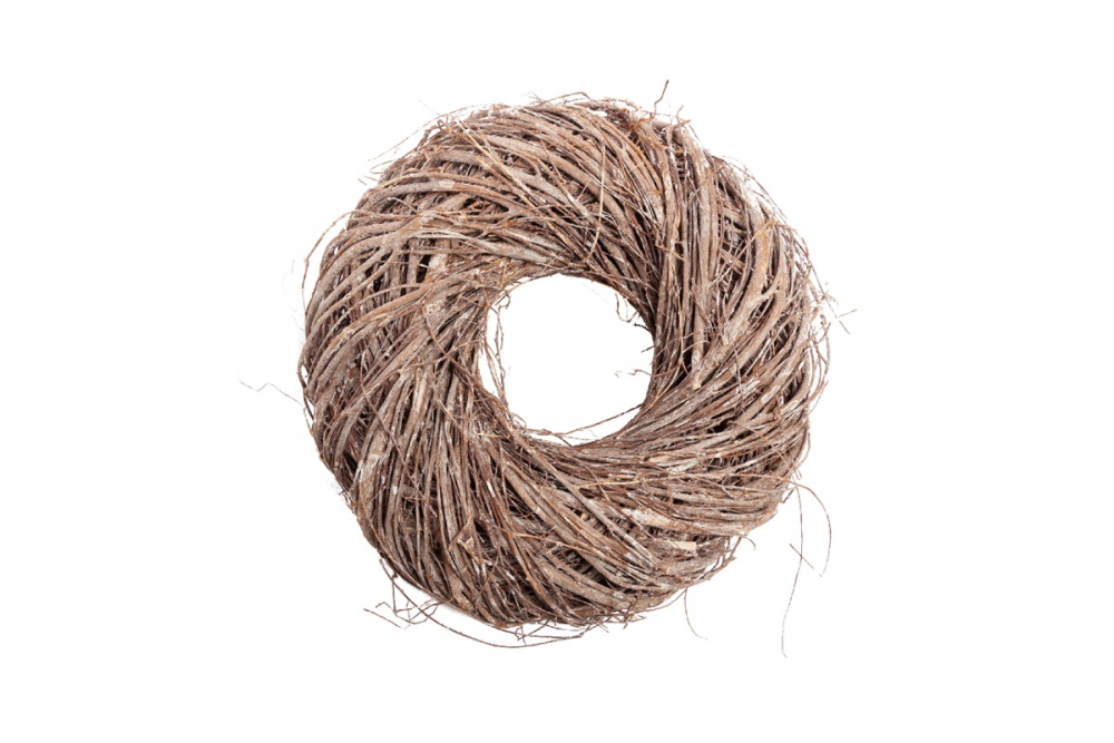 Zweig-Kranz dick weiss gew., DM25x8cm 08ZWW11