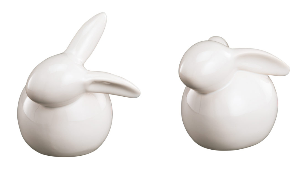 Keramikhase weiss 2/S, 5,5x4,5x6cm 11802281