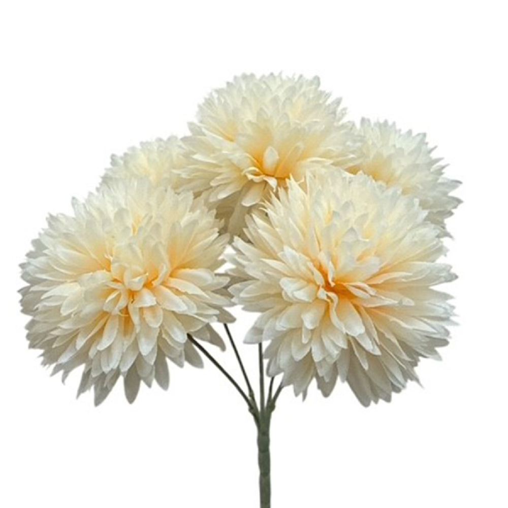 Chrysanthemen-Bund, L28cm D15cm hell-apricot 120810-36
