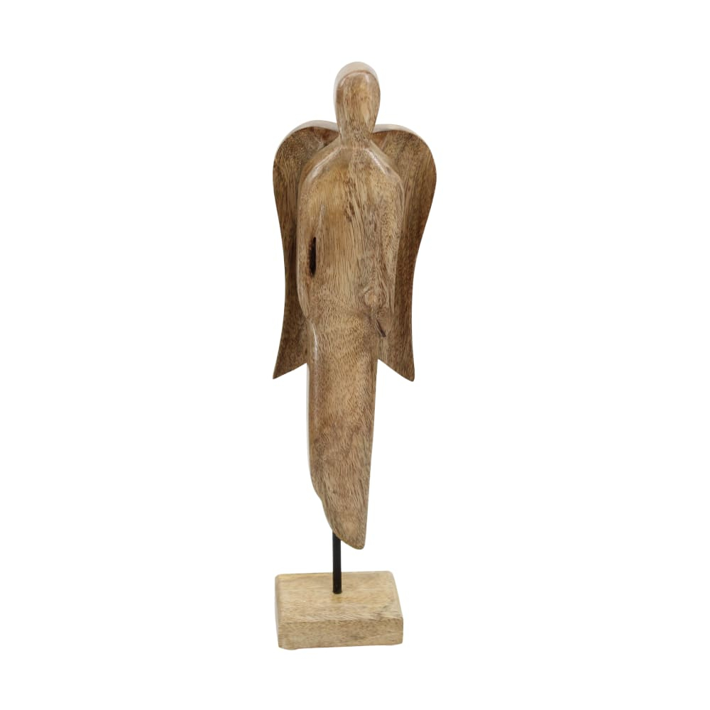 Holz-Engel z.Stellen 9x6.5x38cm natur 124592