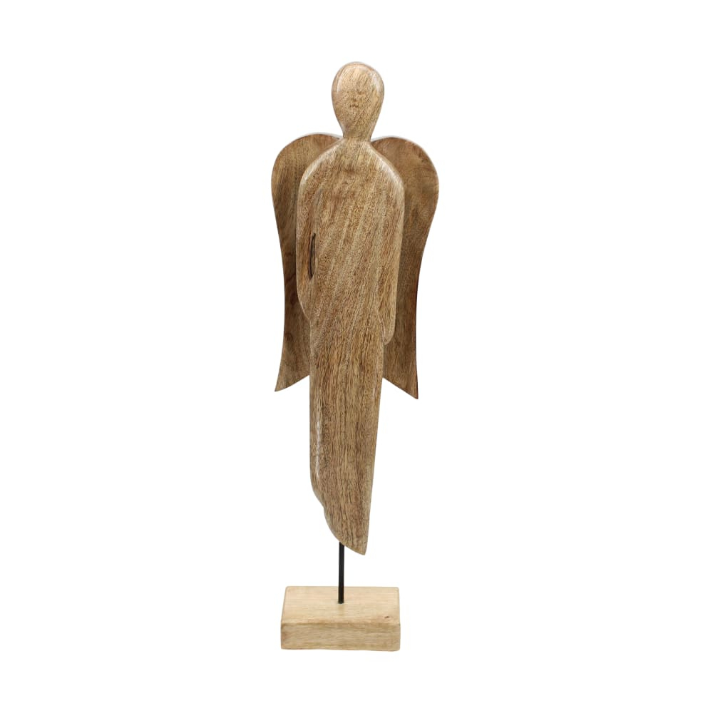 Holz-Engel z.Stellen 15x7.5x58cm natur 124593