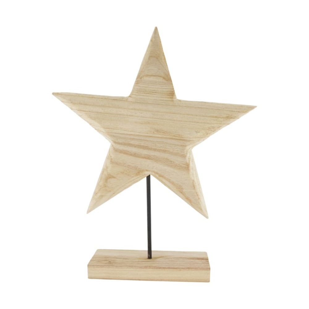 Holz-Stern z. Stellen ca. 38x9x48cm natur 129549