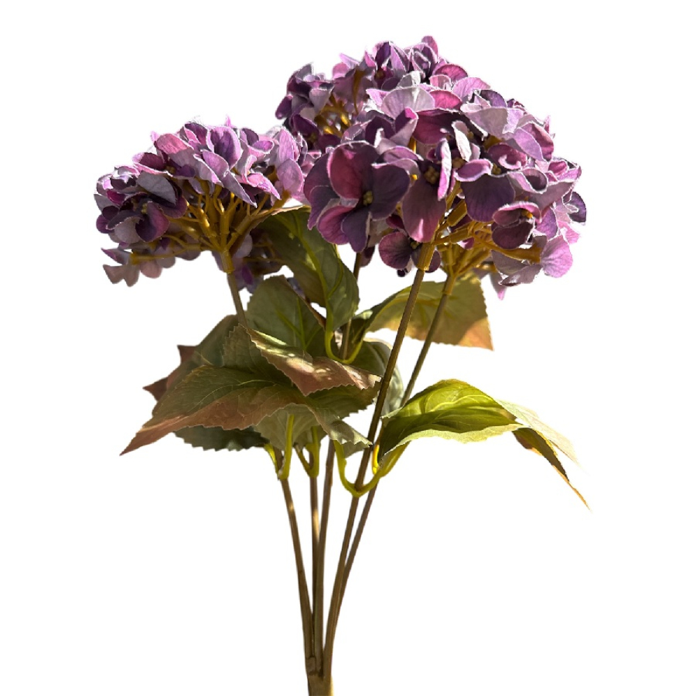 Hortensienbusch x3, 45cm violett 130319-57