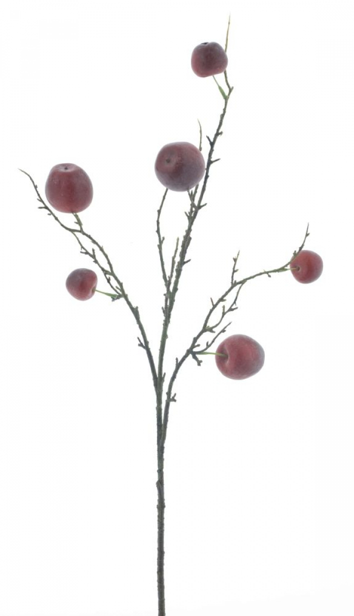 Wildapfel-Zweig burgund ca.  90cm 22422-6