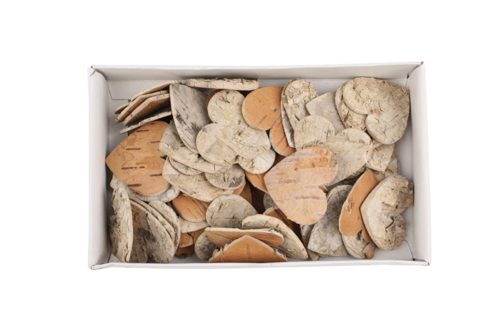 Birken-Streuherzen 4,5x4,5cm 25BR01