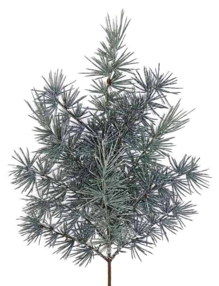 Laerchenzweig 15 Spitzen ca. 54cm bereift gruen 320185-42