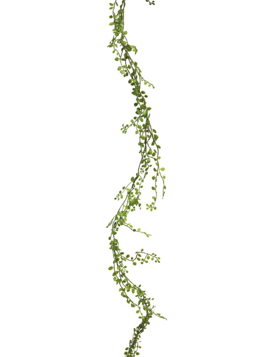 Knopfblatt-Girlande gruen 180 cm 32062-1