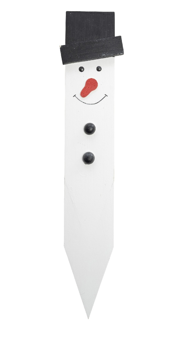 Holz-Schneemann Stecker weiss ca. 75cm 34HOW51