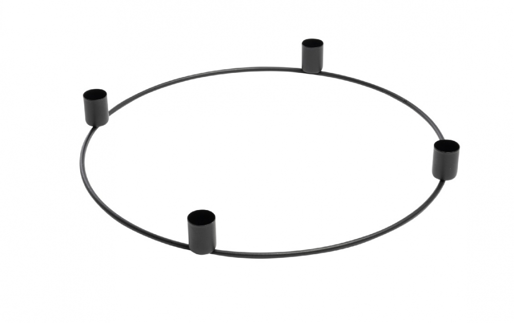 Metall-Adventring, Stab KH schwarz, DM 23cm 37MTT65