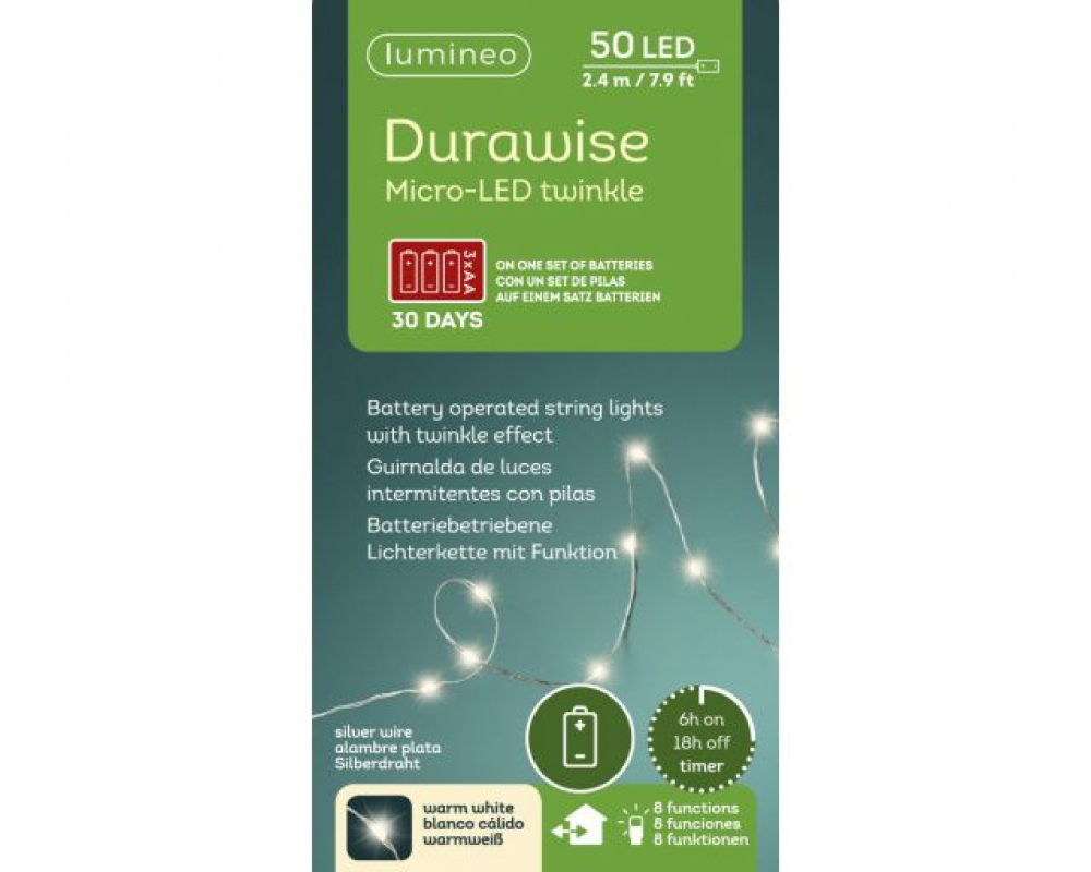 LED Strangbel. 50-er Durawise Batt.LK aussen 2,45m 497378