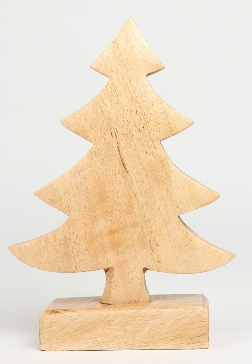 Holz-Tannenbaum B15cm H18cm natur 612218-13