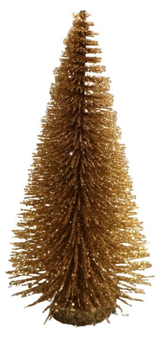 Tannenbaum H20cm beglittert gold 617146-92