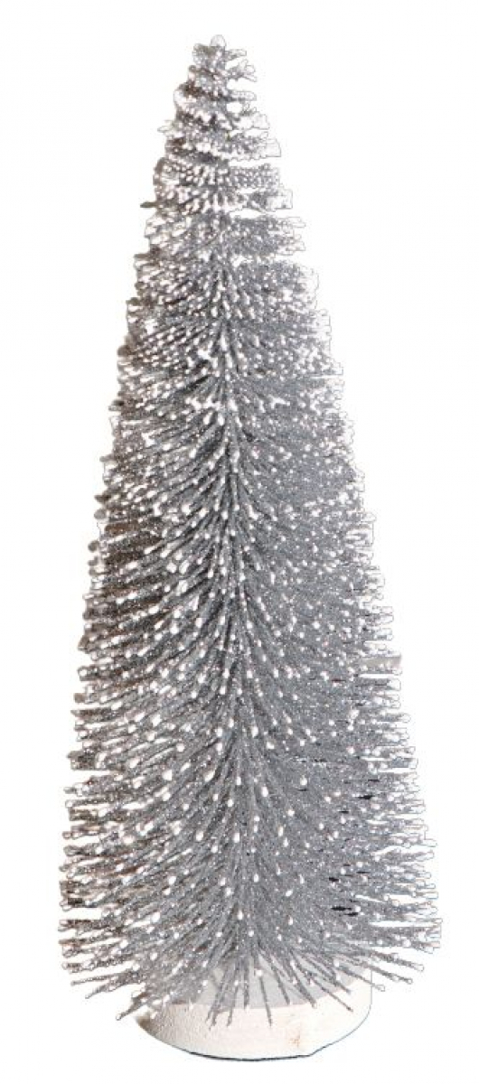 Tannenbaum H25cm beglittert silb. 617147-91