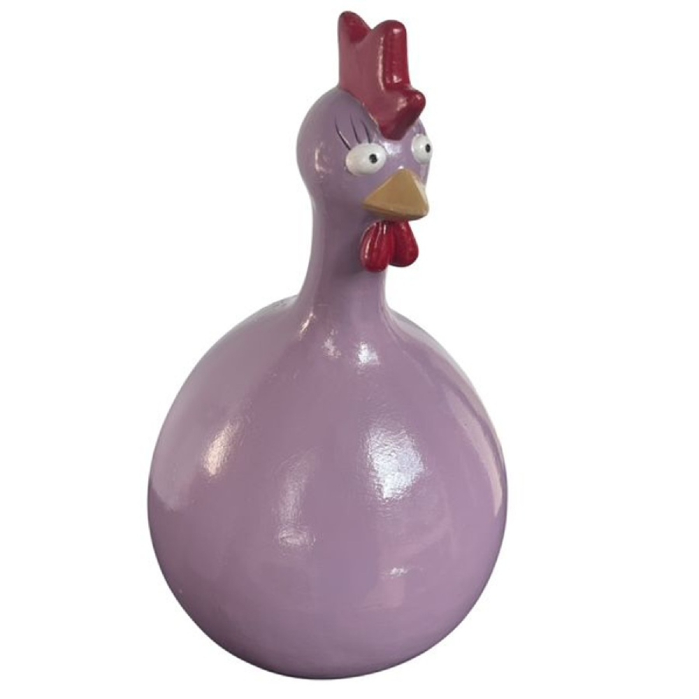 Poly-Huhn crazy, 15,5x11,5x21cm violett 618366-57