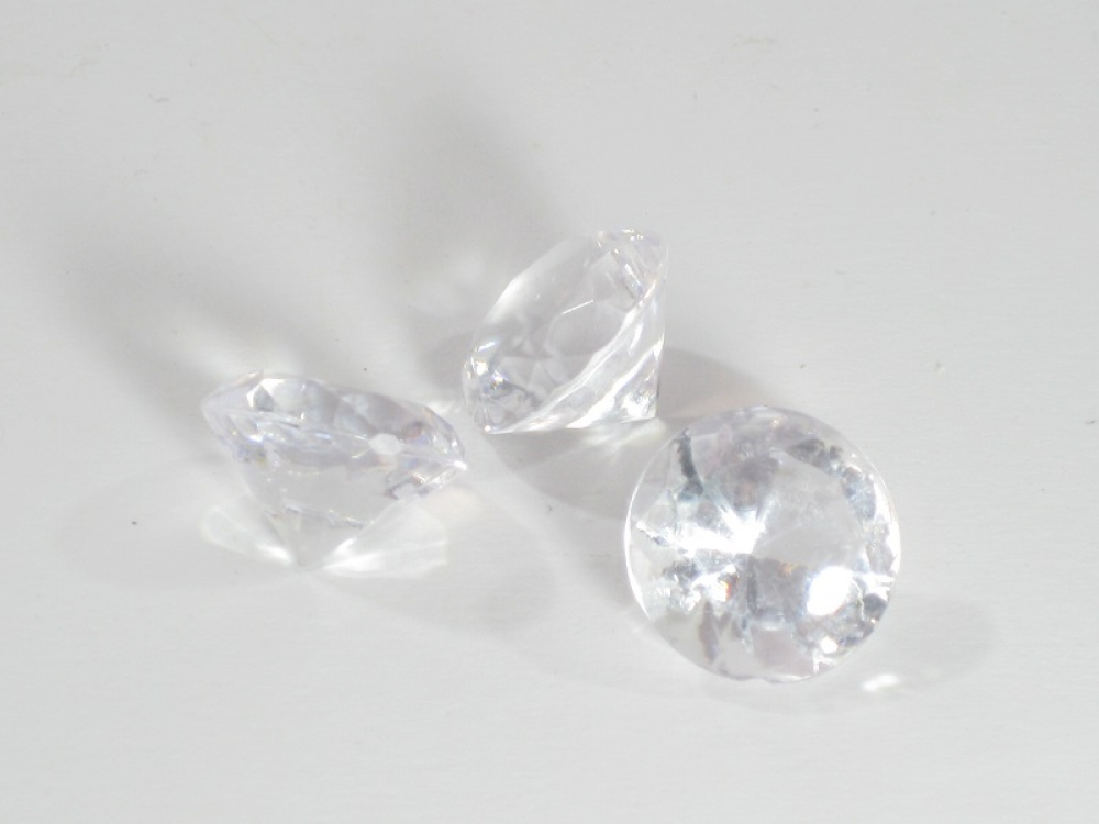 Acryl-Diamant D1,8cm (Dose mit 200g) klar 630227-17