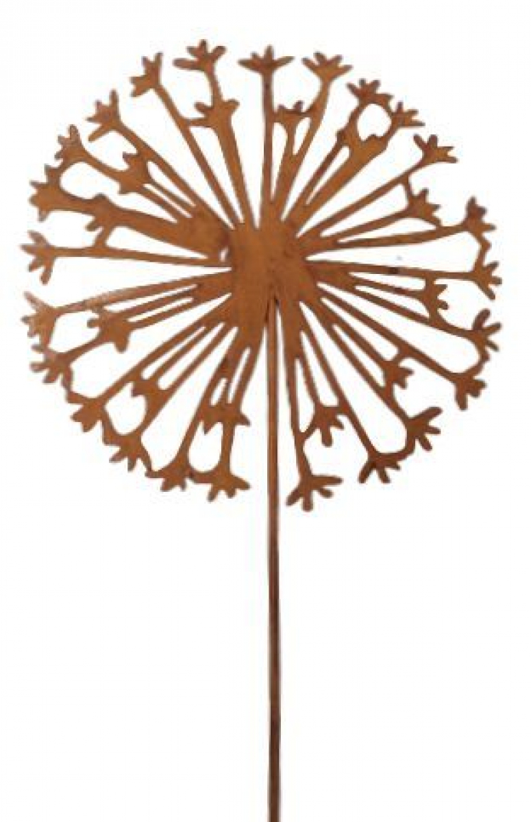 Metall-Stecker Pusteblume, B15 H15, ges. H45cm Rost 640341-65
