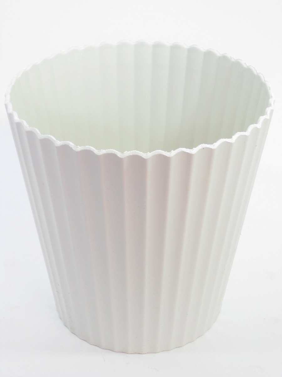 Kunststoff-Pflanztopf geriffelt, 15x11x15,5cm 701199-12