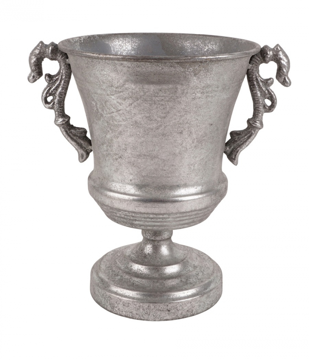 Pokalvase H21cm D16cm silber 710252-91