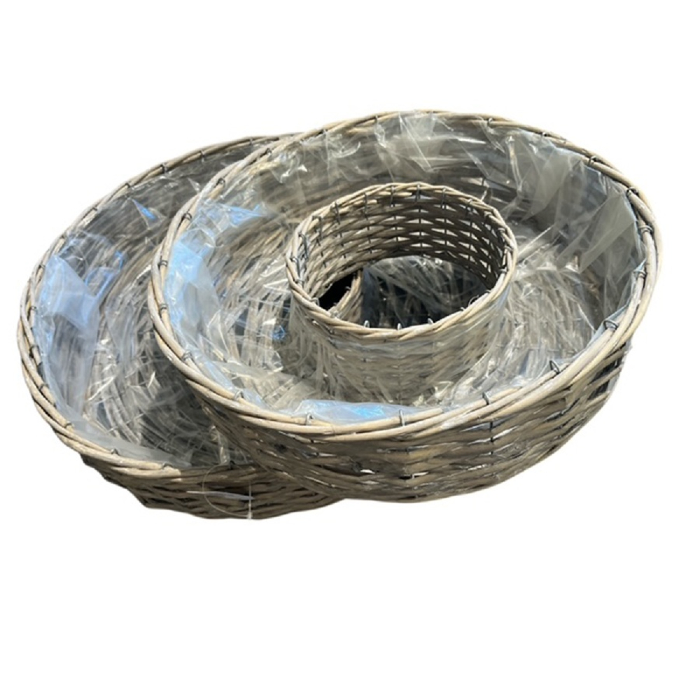 Pflanzring S/2, D30/40 H9,5/9,5cm grau 730251-72