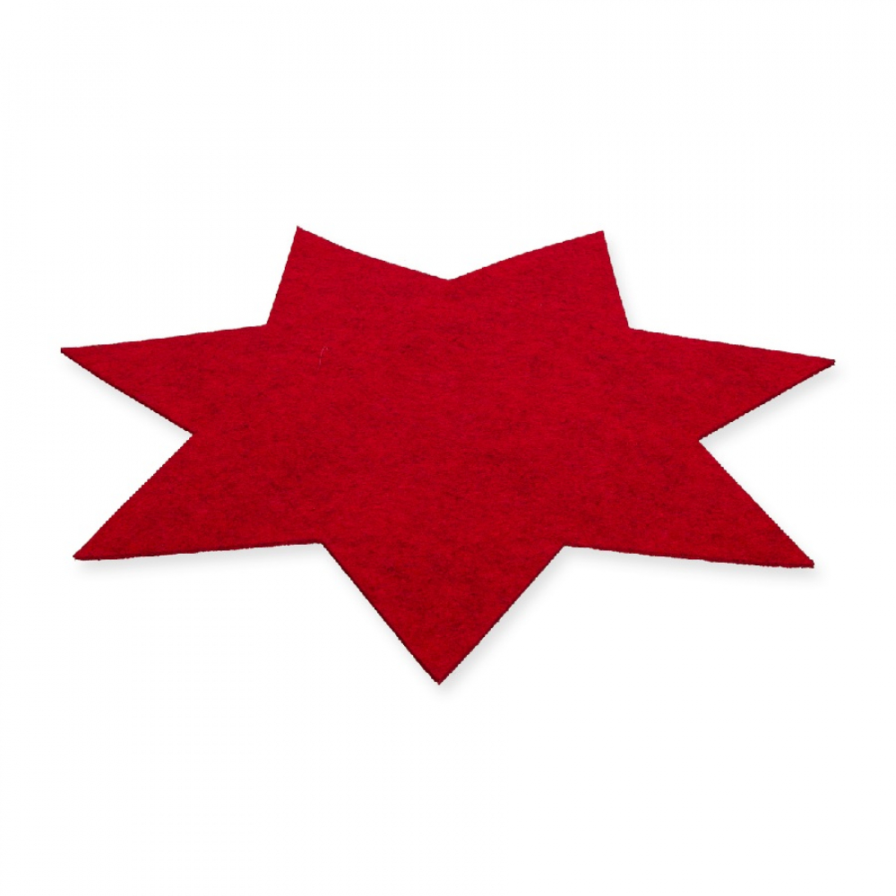 Filz-Tischset Stern" ca. 40 cm rot 73553-400-577"