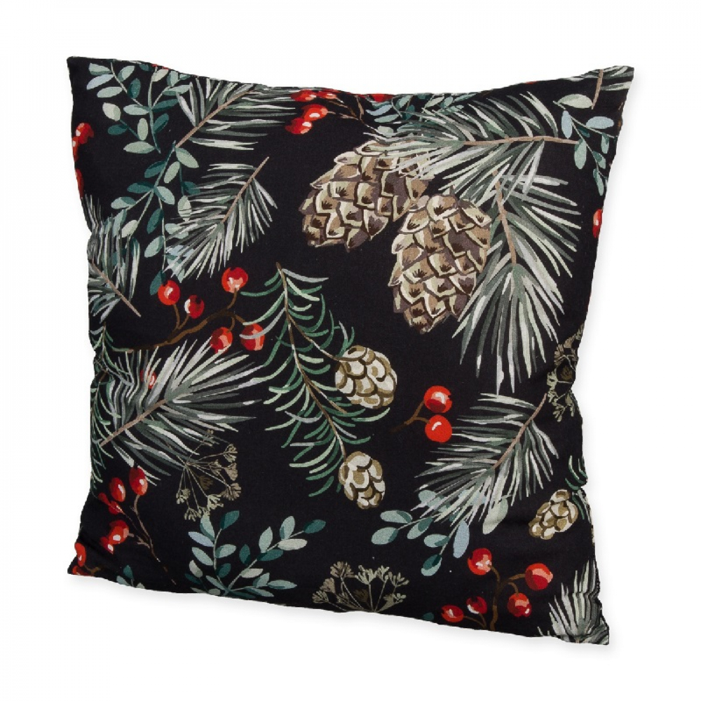 Baumwoll-KissenZapfen/Beeren"ca.40x40cm 74881-400-100"