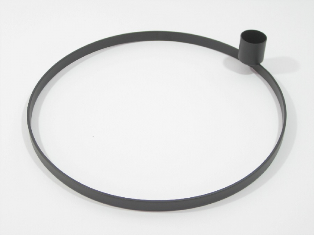 Metall-Ring m.Kerzenhalter D20cm schwarz 800850-75