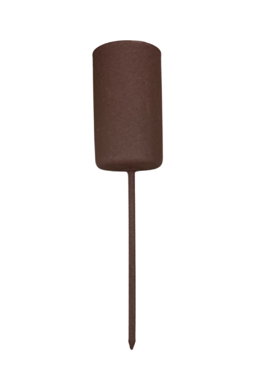 Metall-Kerzenstecker L10cm D2,3cm Kt. 4 Stck braun 800945-62