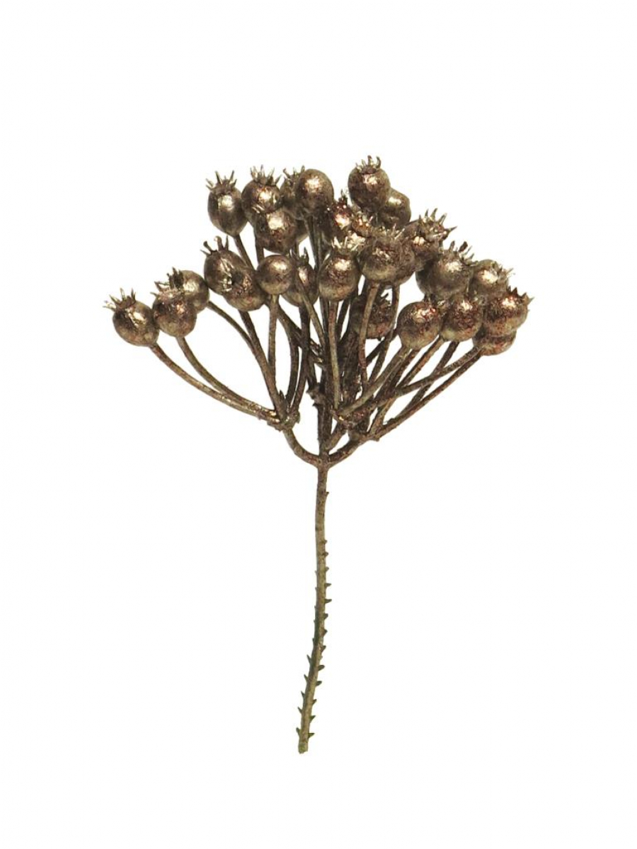 Beeren-Pick braun-gold ca. 20cm 89844-7