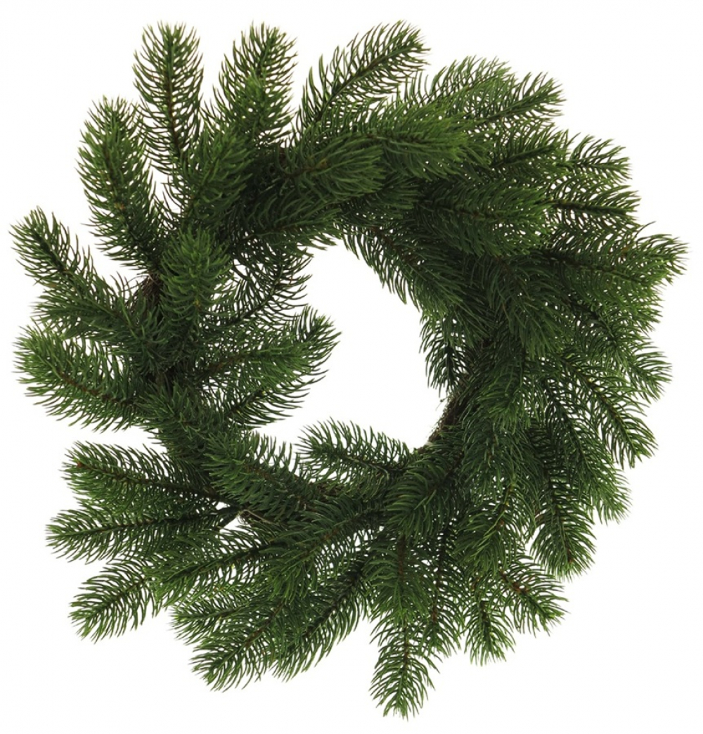 Tannen-Kranz Nisse gruen ca. 35cm 94929-1