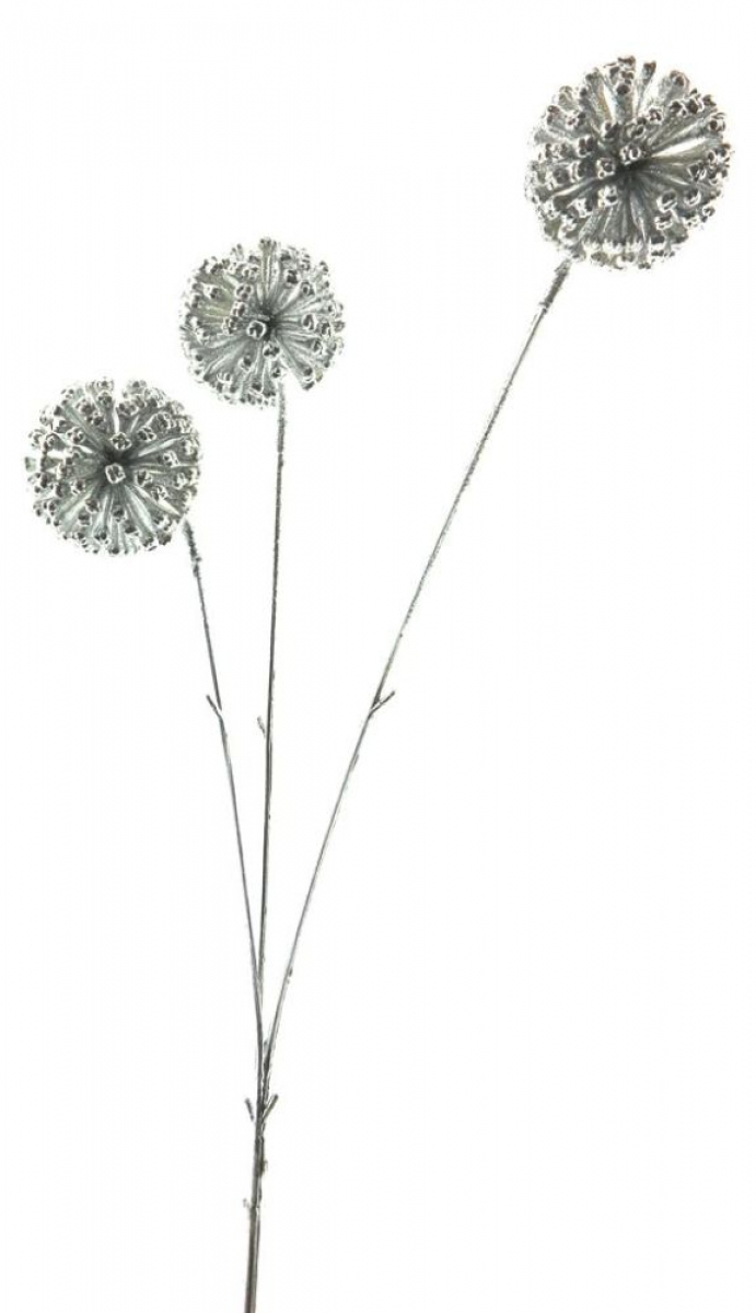 Allium-Zweig 3-gach silber 55cm 95435-9