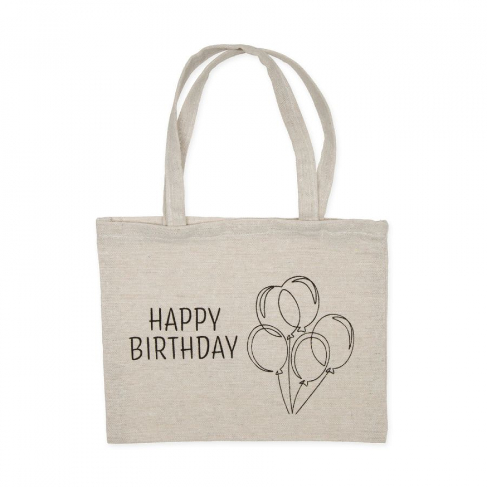 Geschenktasche HAPPY BIRTHDAY" natur/schwarz 98091-180-79"