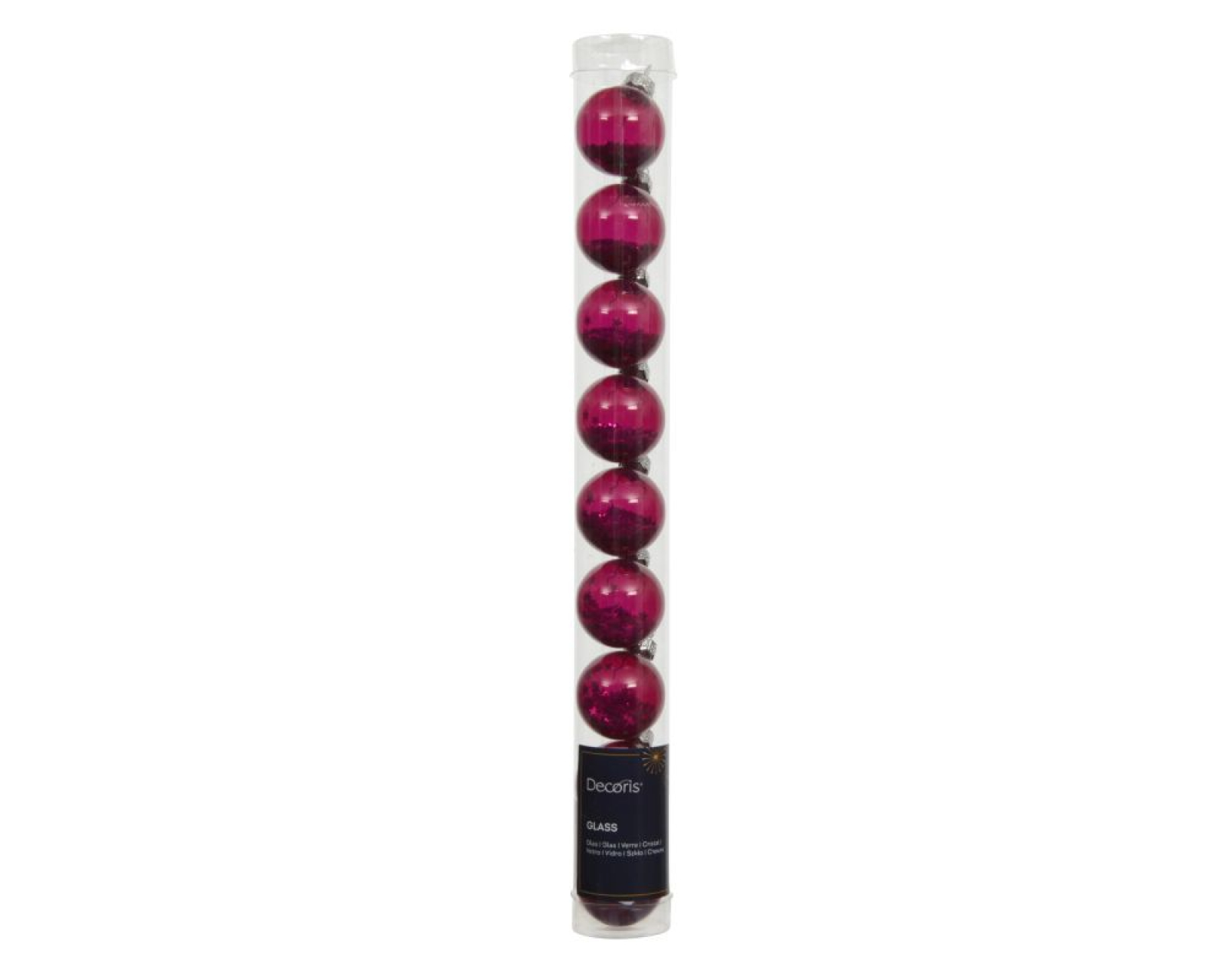 Glas-Kugeln 3cm pink Koecher 9 Stck. 015232
