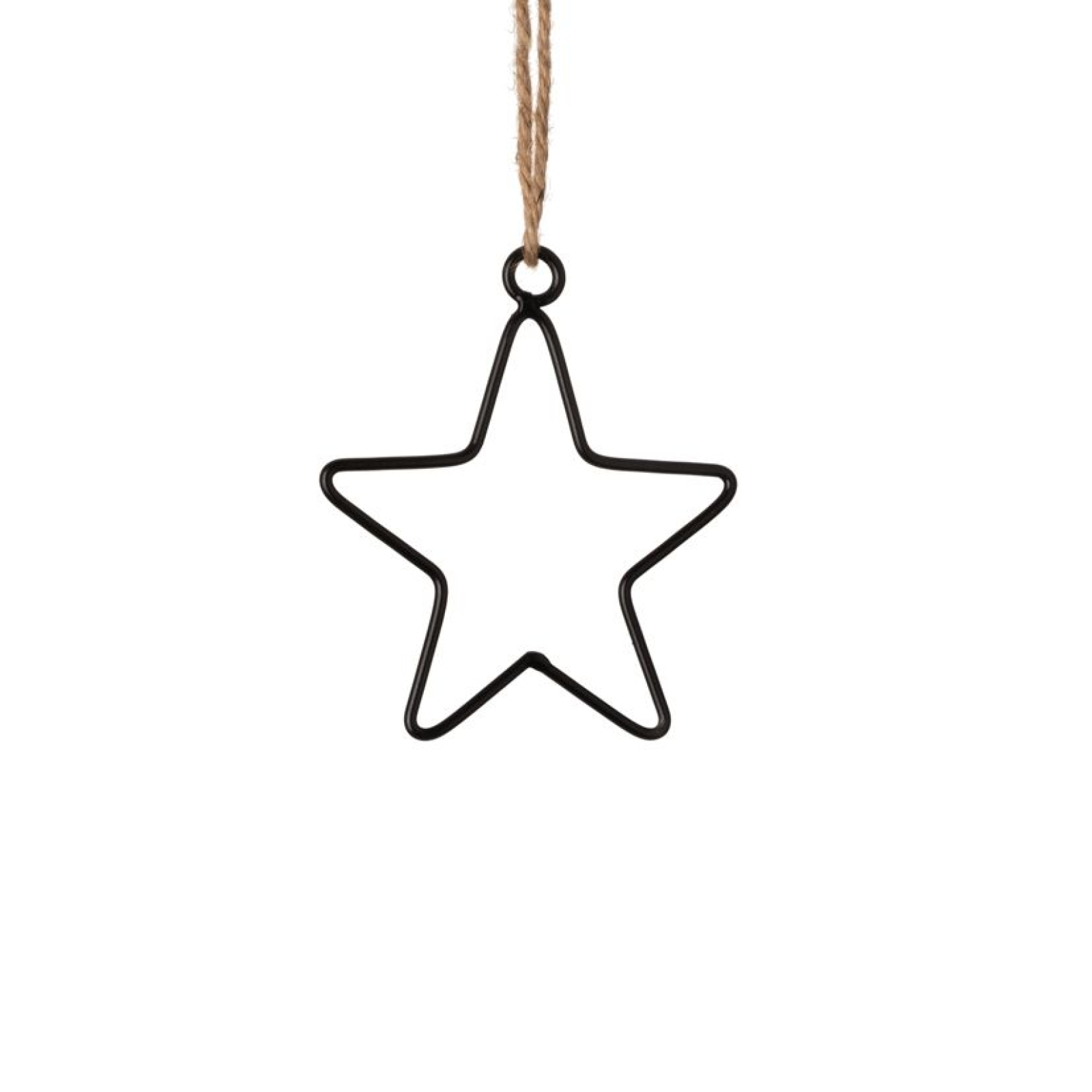 Metall-Stern z.H. schwarz  ca. 10 x 11 cm 84177