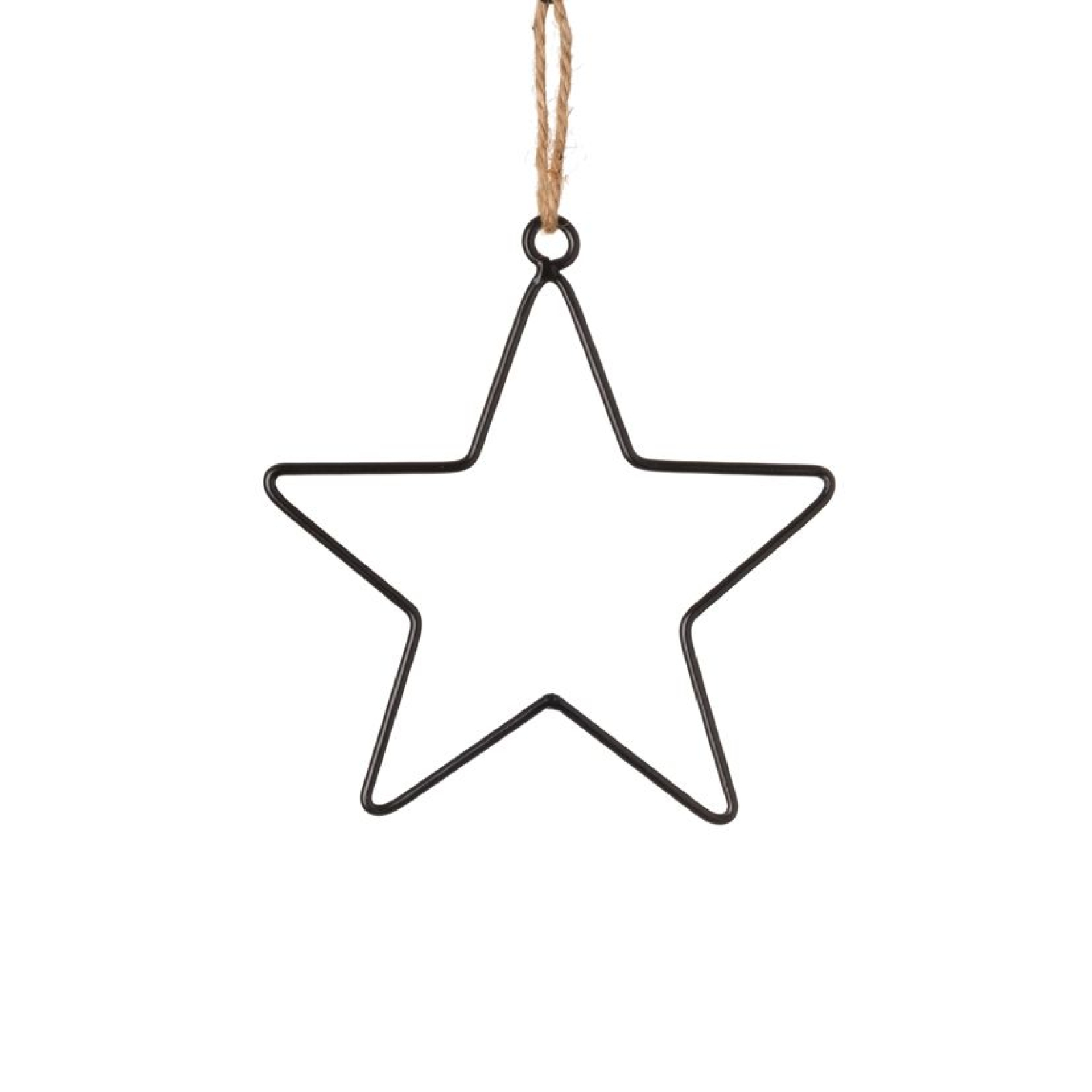 Metall-Stern z.H. schwarz  ca 15 x 15,5 cm 84178