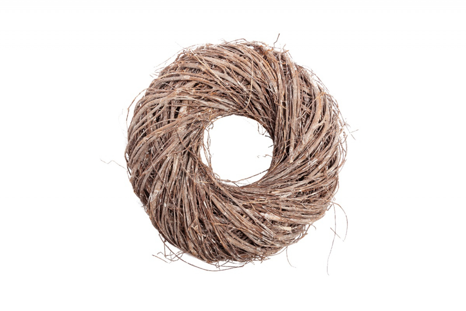 Zweig-Kranz dick weiss gew., DM25x8cm 08ZWW11