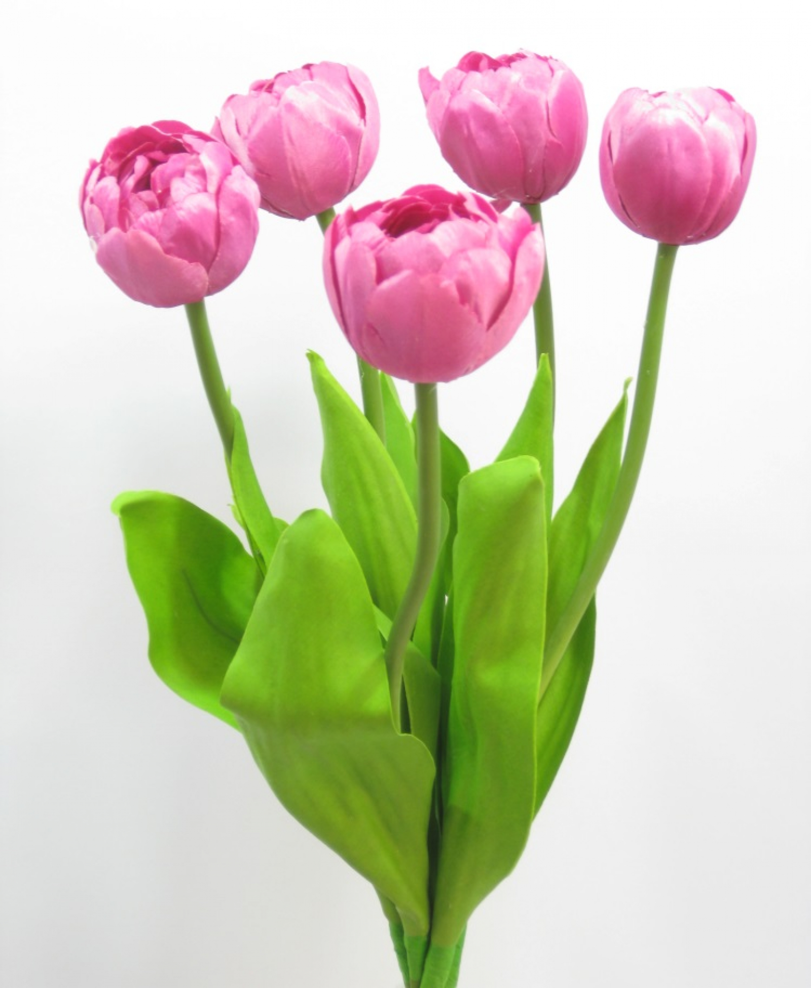 Tulpenbund 5Bl L43cm pink 1032-09