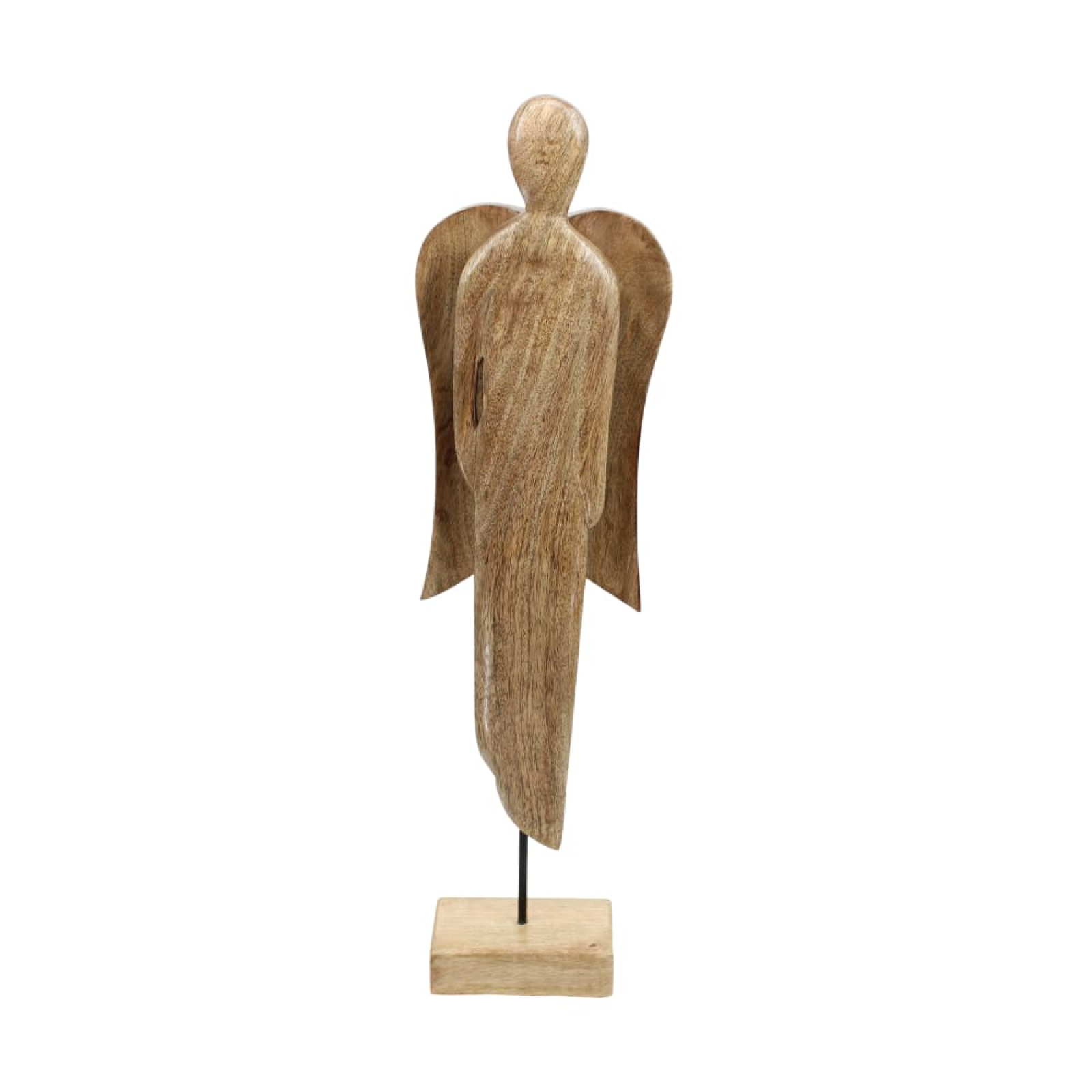 Holz-Engel z.Stellen 15x7.5x58cm natur 124593