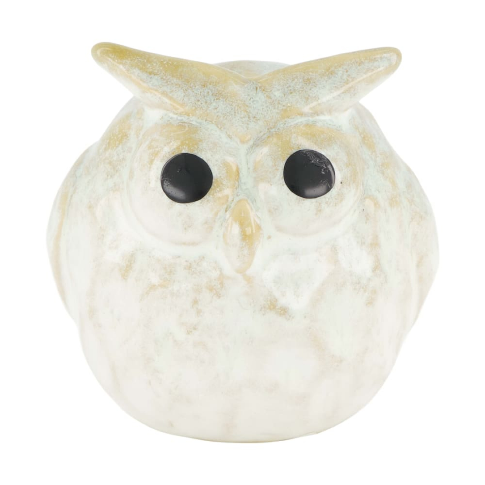 Keramik-Eule 7x6.1x7.1cm creme 125362