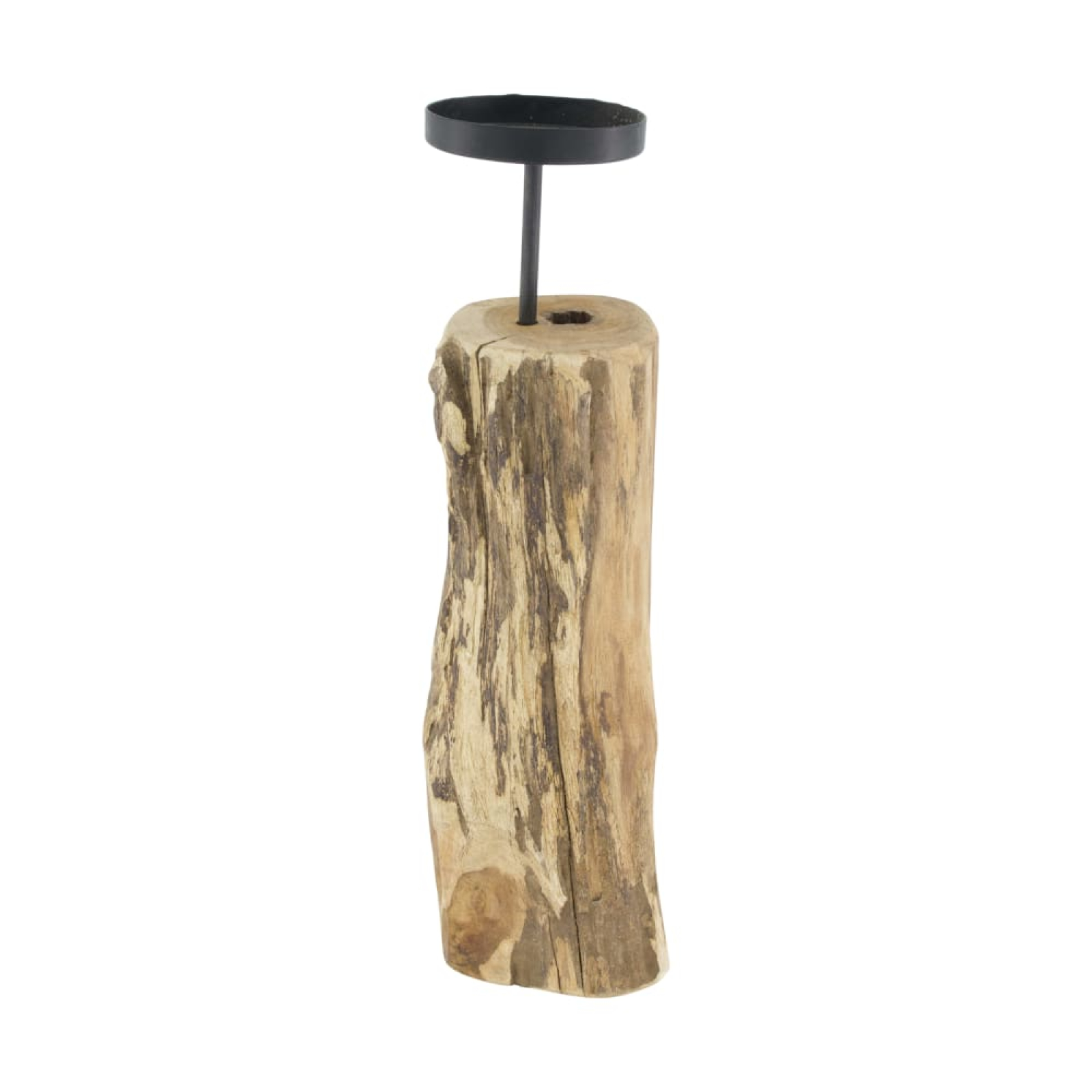 Holz-Kerzenhalter ca. 38cm natur 130428