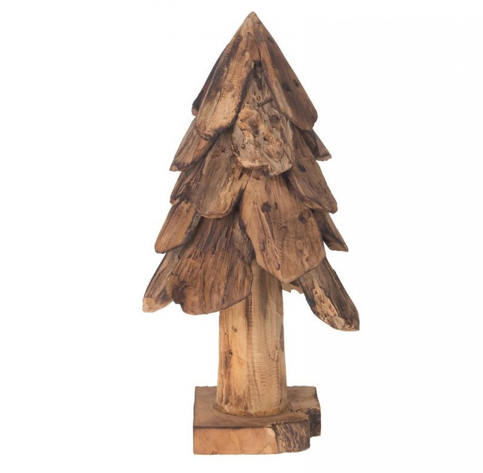 Teak-Baum a. Fuss 40cm antik-braun 14040-365