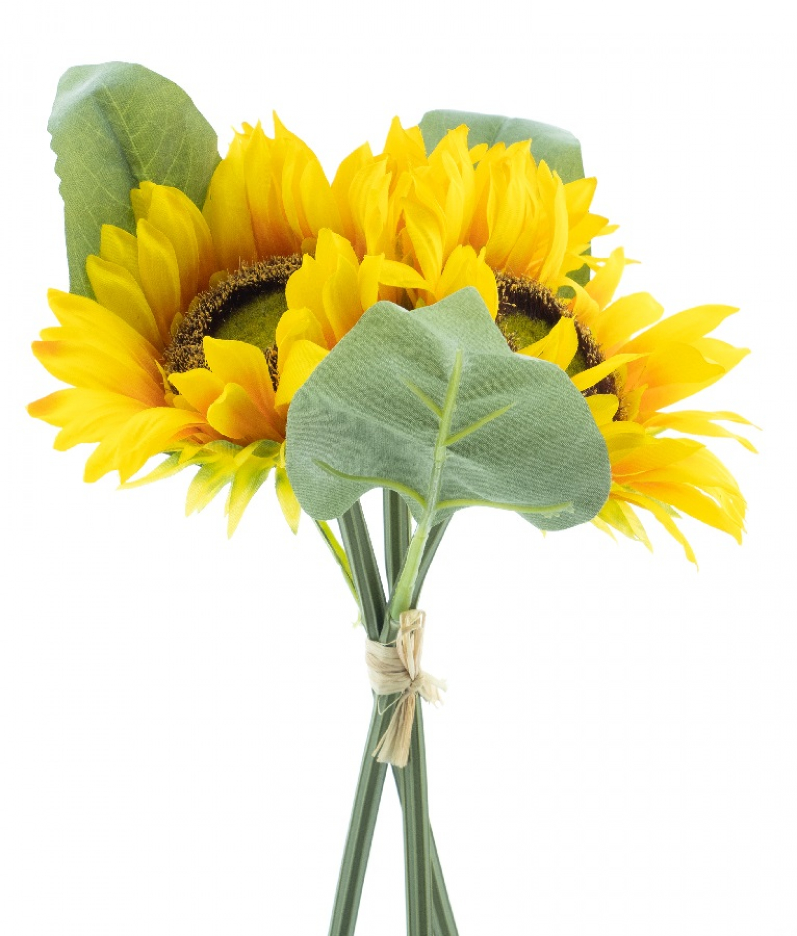 Sonnenblumen-Bund x3 gelb 28cm 20581-2