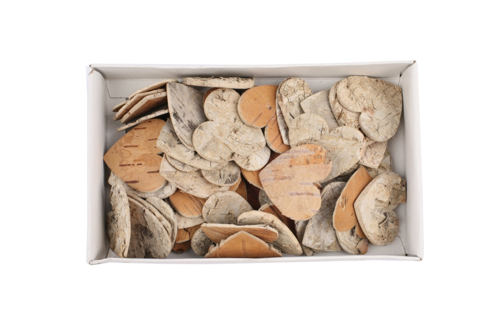 Birken-Streuherzen 4,5x4,5cm 25BR01