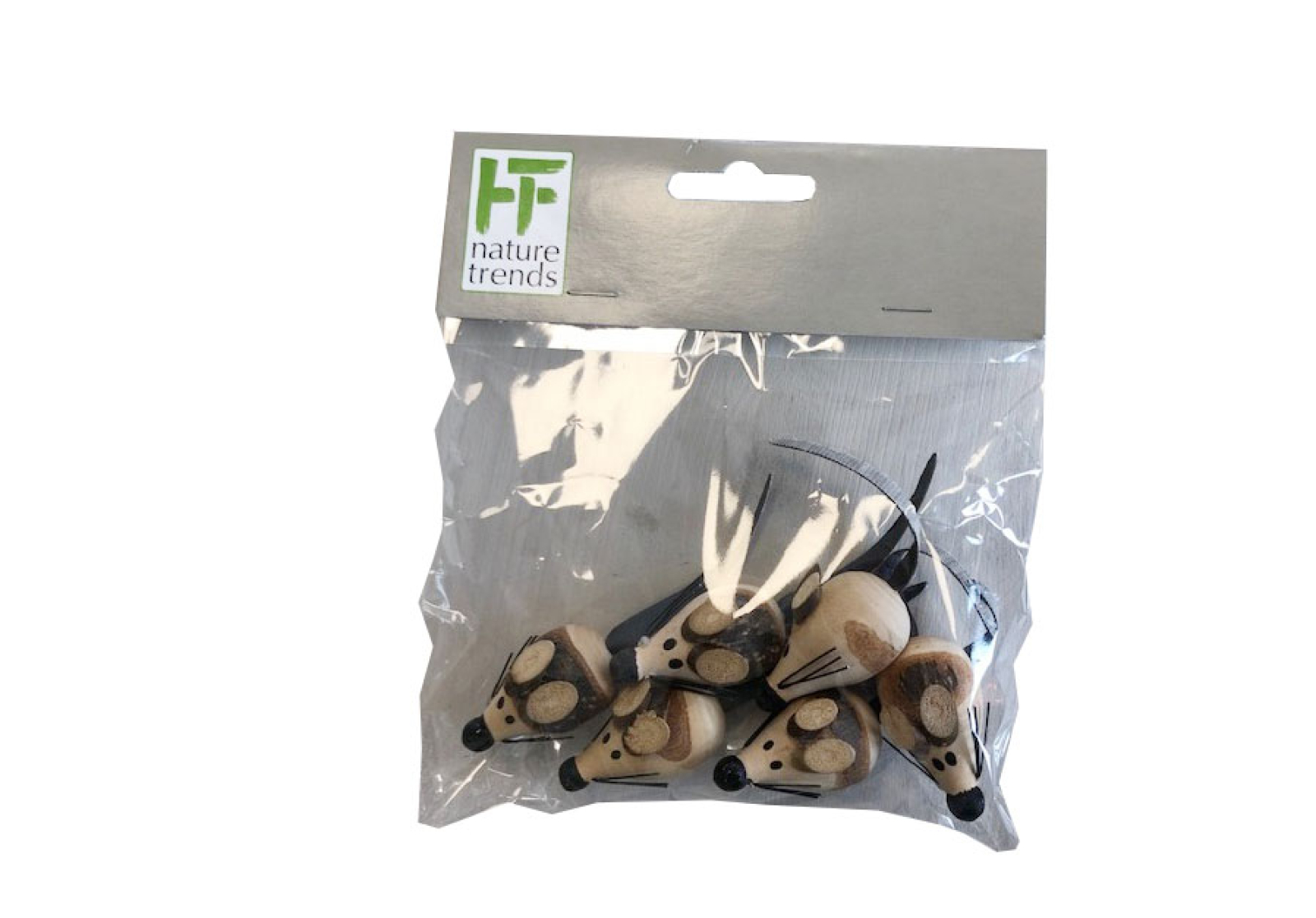 Holz-Maeuse ca. 4,5cm Btl. 6 Stck. 27HO03