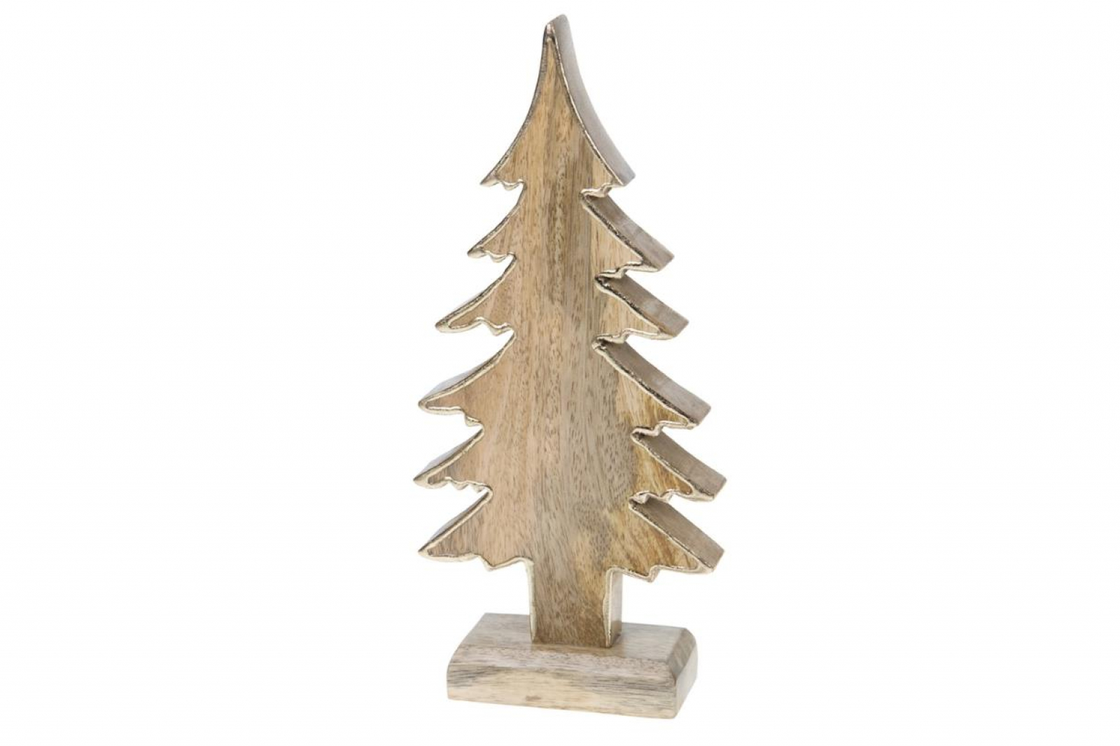 Mangoholz-Baum nat.-gold ca. 12x5x29cm 36151-065